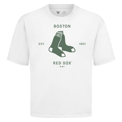 Boston Red Sox Levelwear Crossway Oversized Luxe Signature Knit T-Shirt Sale