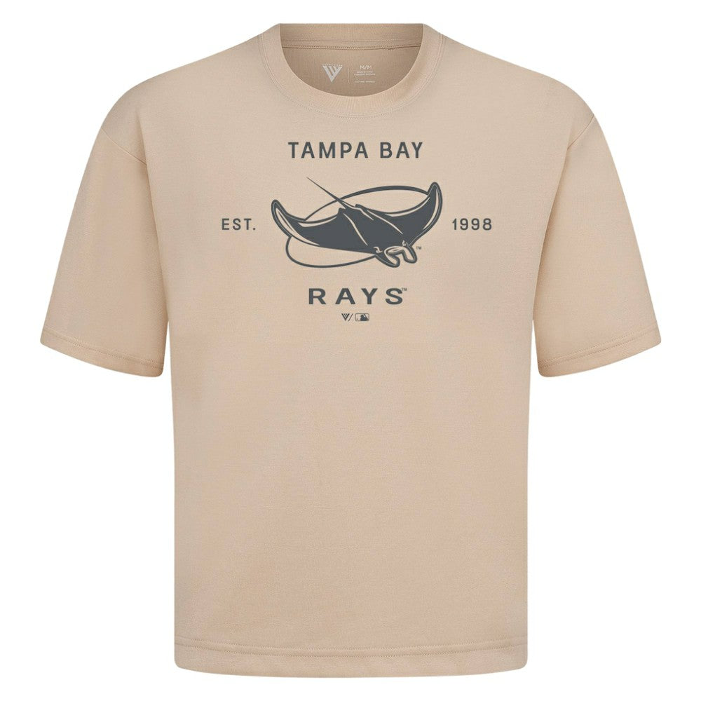 Tampa Bay Rays Levelwear Crossway Oversized Luxe Signature Knit T-Shirt Outlet