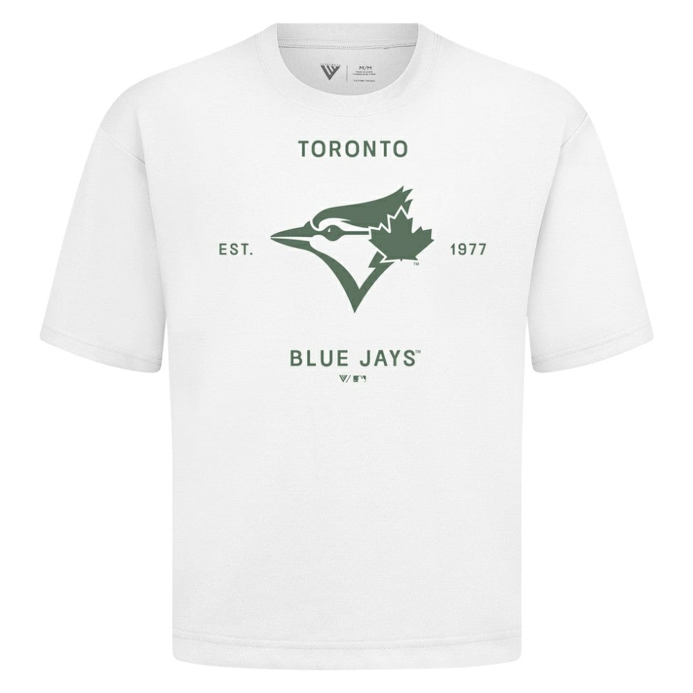 Toronto Blue Jays Levelwear Crossway Oversized Luxe Signature Knit T-Shirt Sale