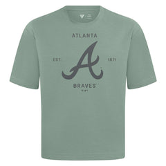 Atlanta Braves Levelwear Crossway Oversized Luxe Signature Knit T-Shirt for sale