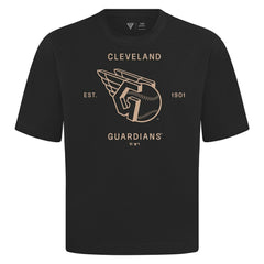 Cleveland Guardians Levelwear Crossway Oversized Luxe Signature Knit T-Shirt for sale