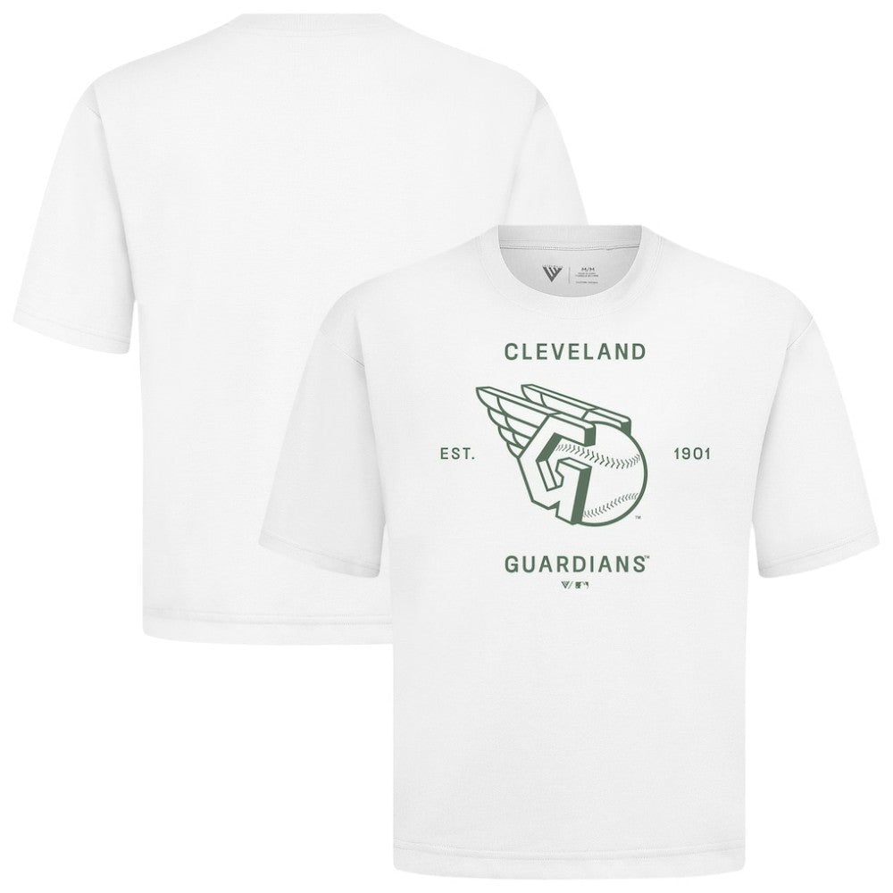 Cleveland Guardians Levelwear Crossway Oversized Luxe Signature Knit T-Shirt for sale
