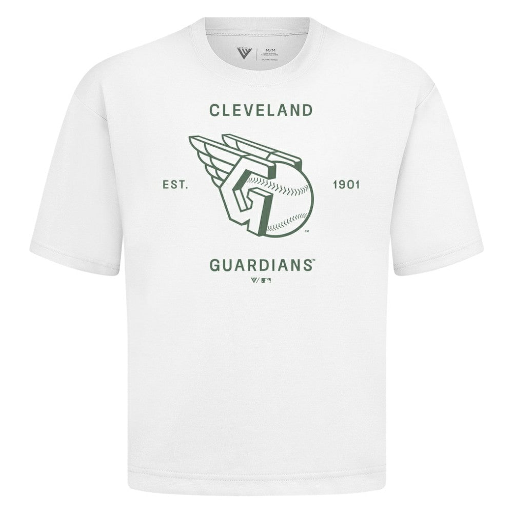 Cleveland Guardians Levelwear Crossway Oversized Luxe Signature Knit T-Shirt for sale