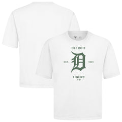 Detroit Tigers Levelwear Crossway Oversized Luxe Signature Knit T-Shirt Sale