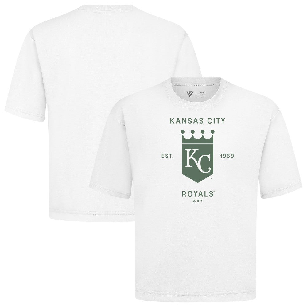 Kansas City Royals Levelwear Crossway Oversized Luxe Signature Knit T-Shirt for sale