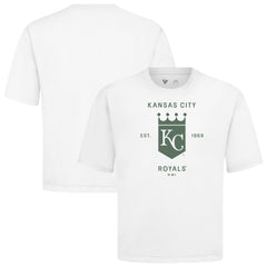Kansas City Royals Levelwear Crossway Oversized Luxe Signature Knit T-Shirt for sale