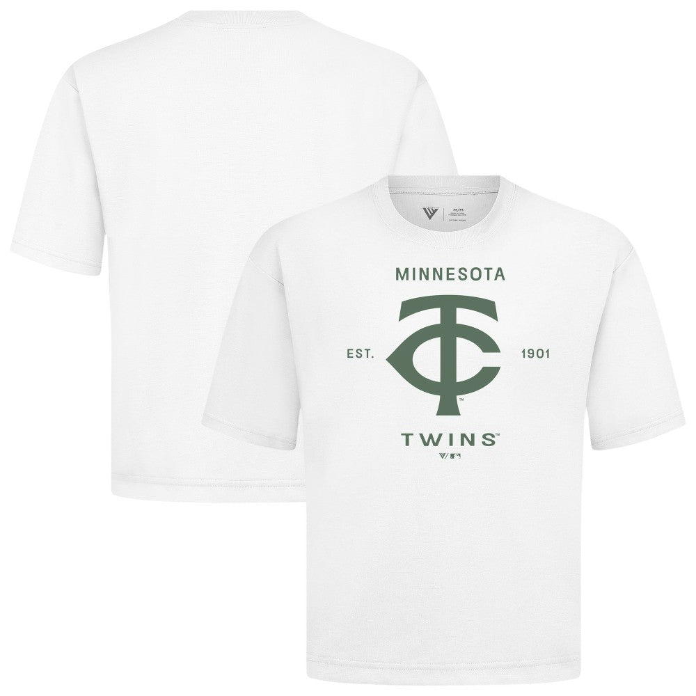 Minnesota Twins Levelwear Crossway Oversized Luxe Signature Knit T-Shirt Discount