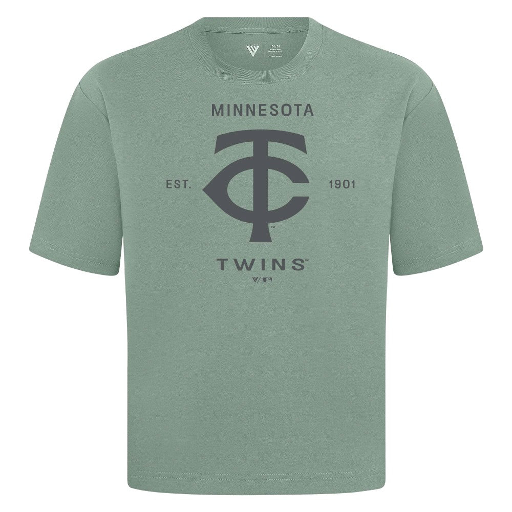 Minnesota Twins Levelwear Crossway Oversized Luxe Signature Knit T-Shirt Outlet