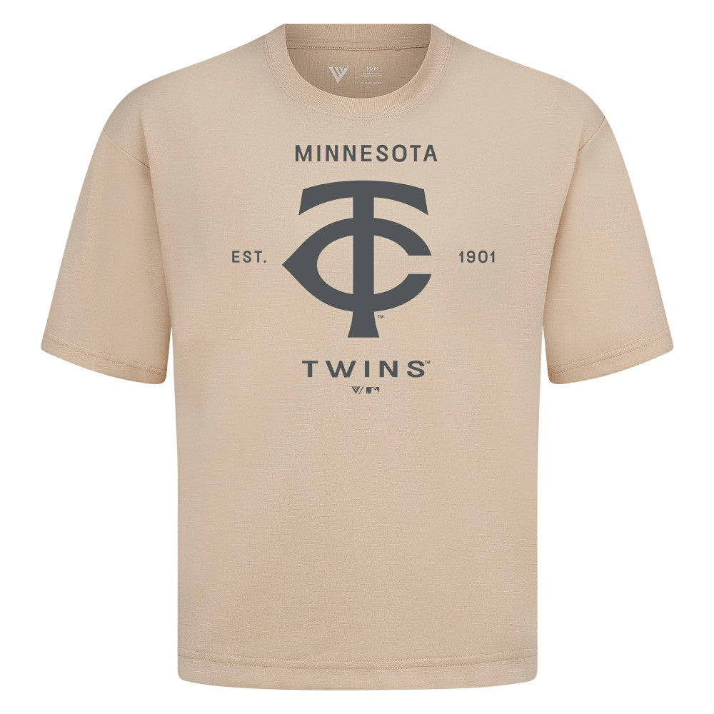 Minnesota Twins Levelwear Crossway Oversized Luxe Signature Knit T-Shirt Sale