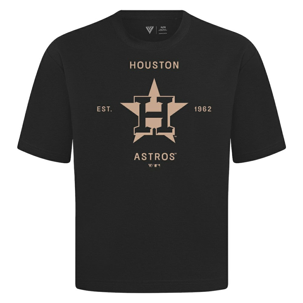 Houston Astros Levelwear Crossway Oversized Luxe Signature Knit T-Shirt Outlet