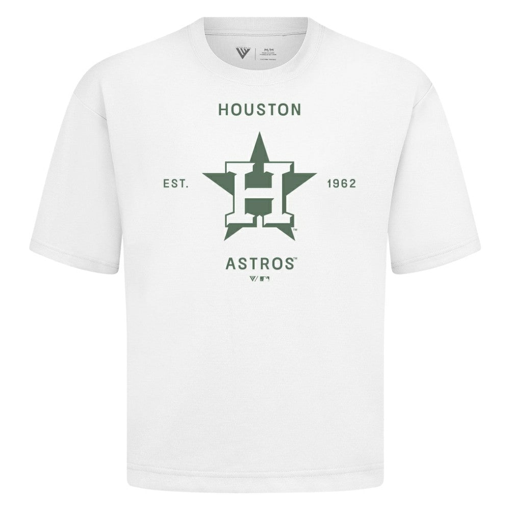 Houston Astros Levelwear Crossway Oversized Luxe Signature Knit T-Shirt Outlet