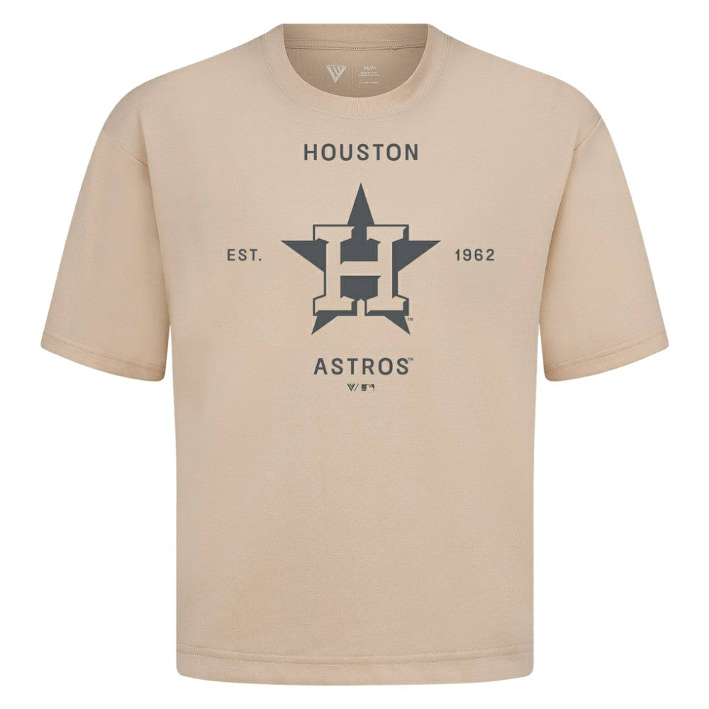 Houston Astros Levelwear Crossway Oversized Luxe Signature Knit T-Shirt Near Me