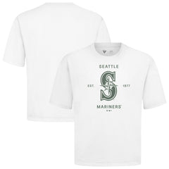 Seattle Mariners Levelwear Crossway Oversized Luxe Signature Knit T-Shirt for sale