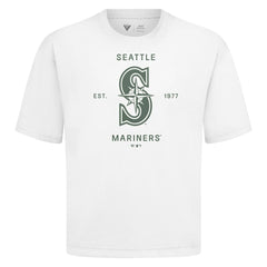 Seattle Mariners Levelwear Crossway Oversized Luxe Signature Knit T-Shirt for sale