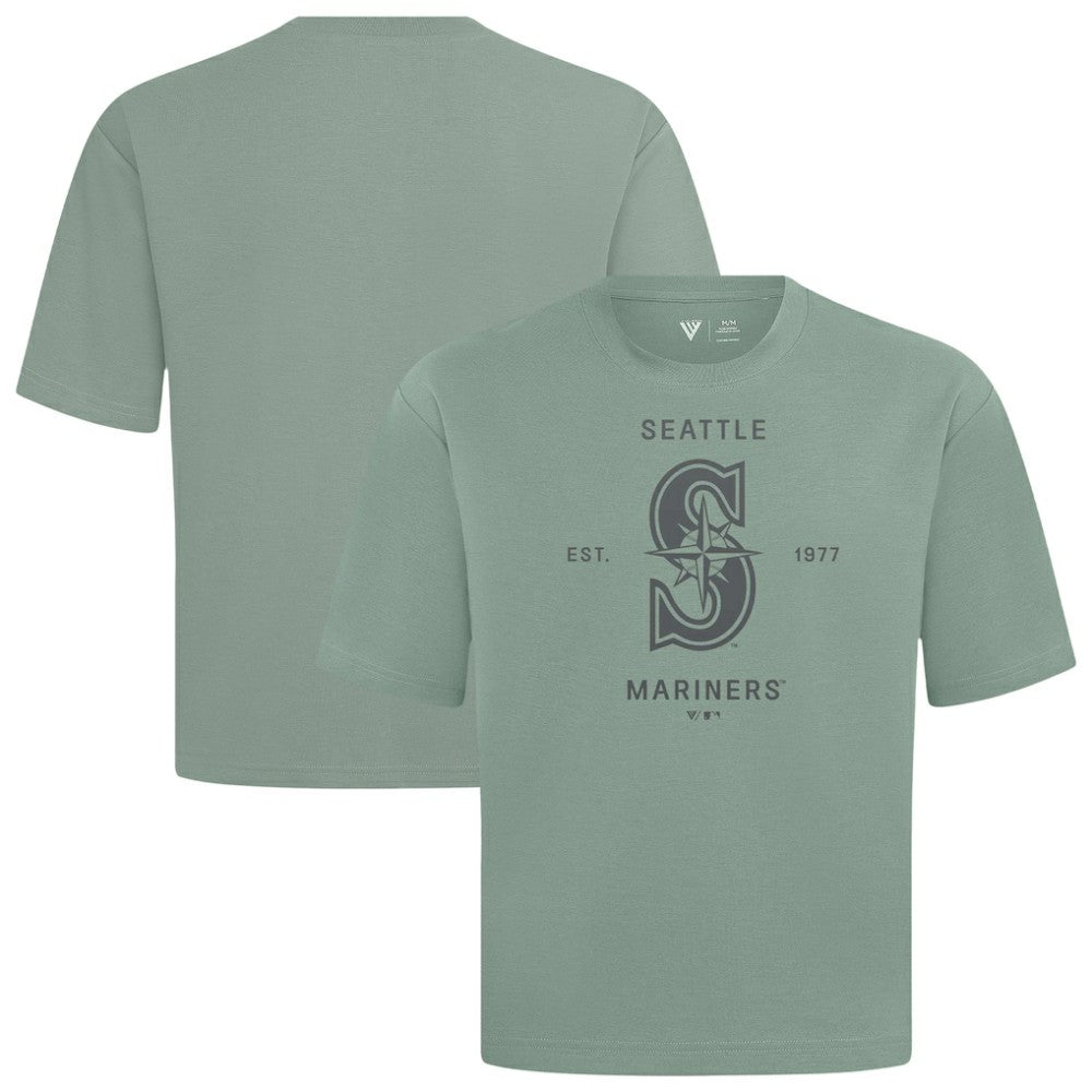 Seattle Mariners Levelwear Crossway Oversized Luxe Signature Knit T-Shirt for sale