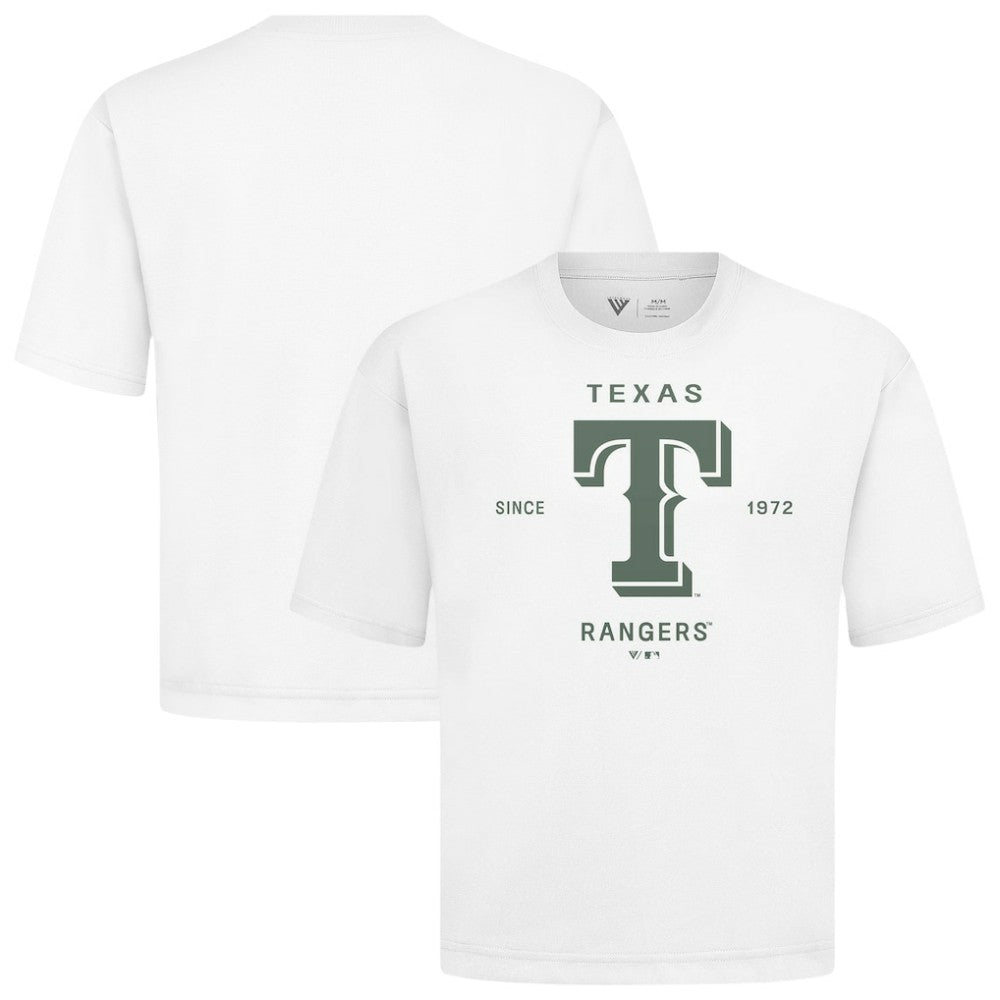 Texas Rangers Levelwear Crossway Oversized Luxe Signature Knit T-Shirt for sale
