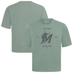 Miami Marlins Levelwear Crossway Oversized Luxe Signature Knit T-Shirt Discount