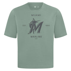 Miami Marlins Levelwear Crossway Oversized Luxe Signature Knit T-Shirt Discount