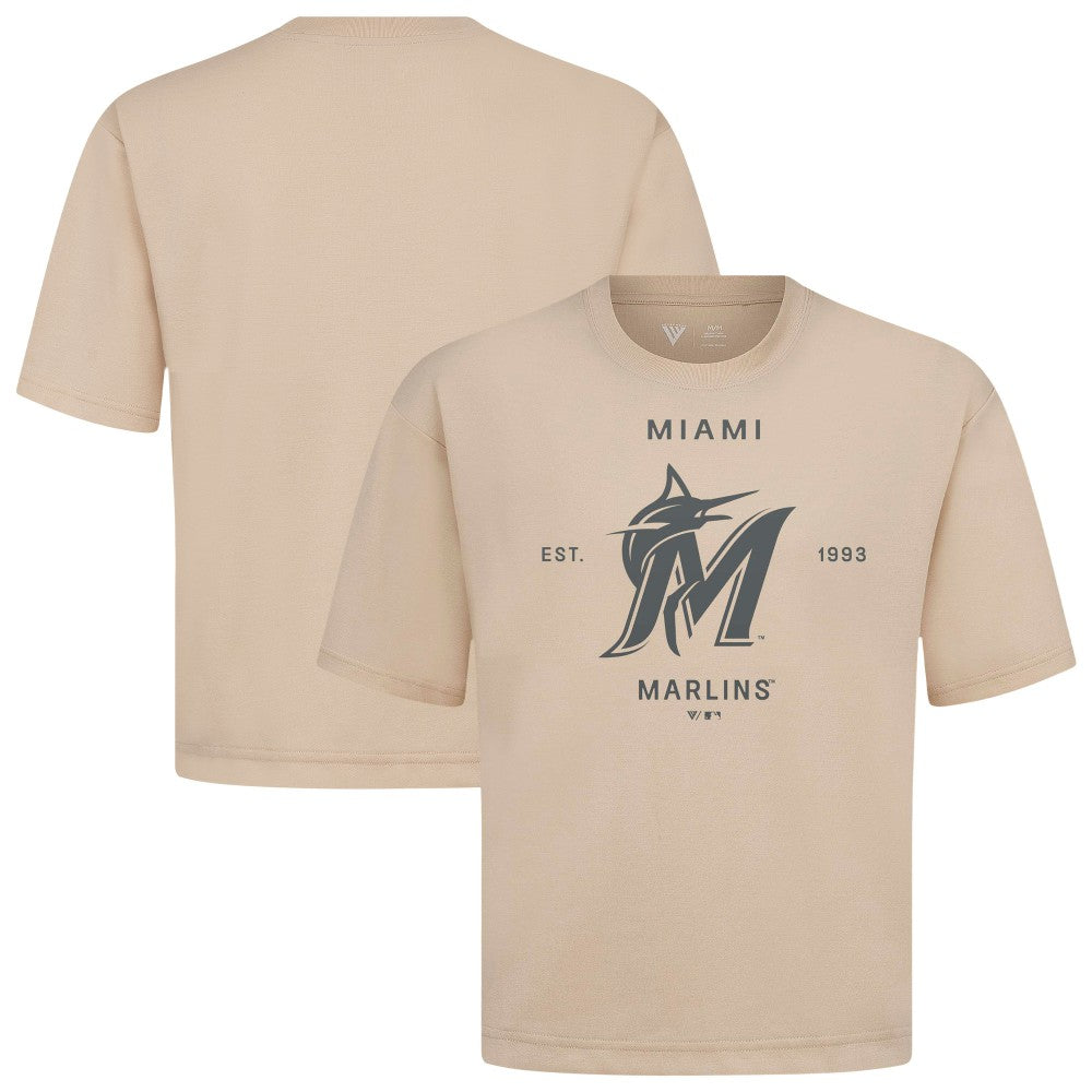 Miami Marlins Levelwear Crossway Oversized Luxe Signature Knit T-Shirt Near Me