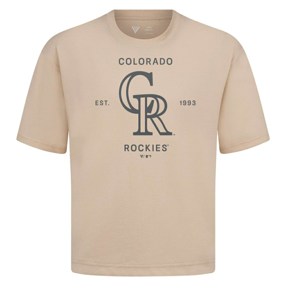 Colorado Rockies Levelwear Crossway Oversized Luxe Signature Knit T-Shirt Online