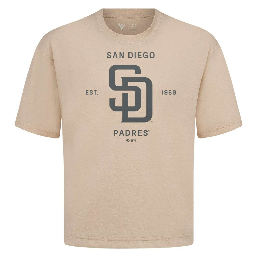 San Diego Padres Levelwear Crossway Oversized Luxe Signature Knit T-Shirt Sale