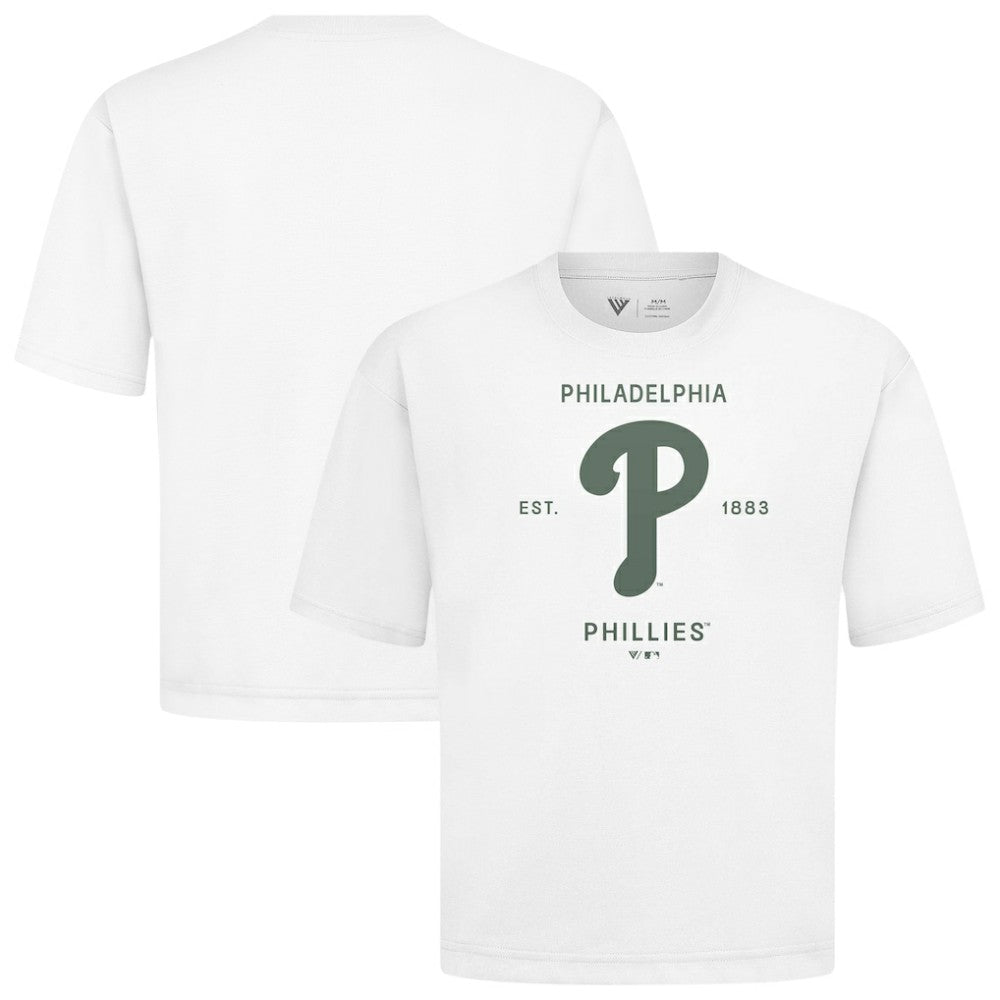 Philadelphia Phillies Levelwear Crossway Oversized Luxe Signature Knit T-Shirt Online