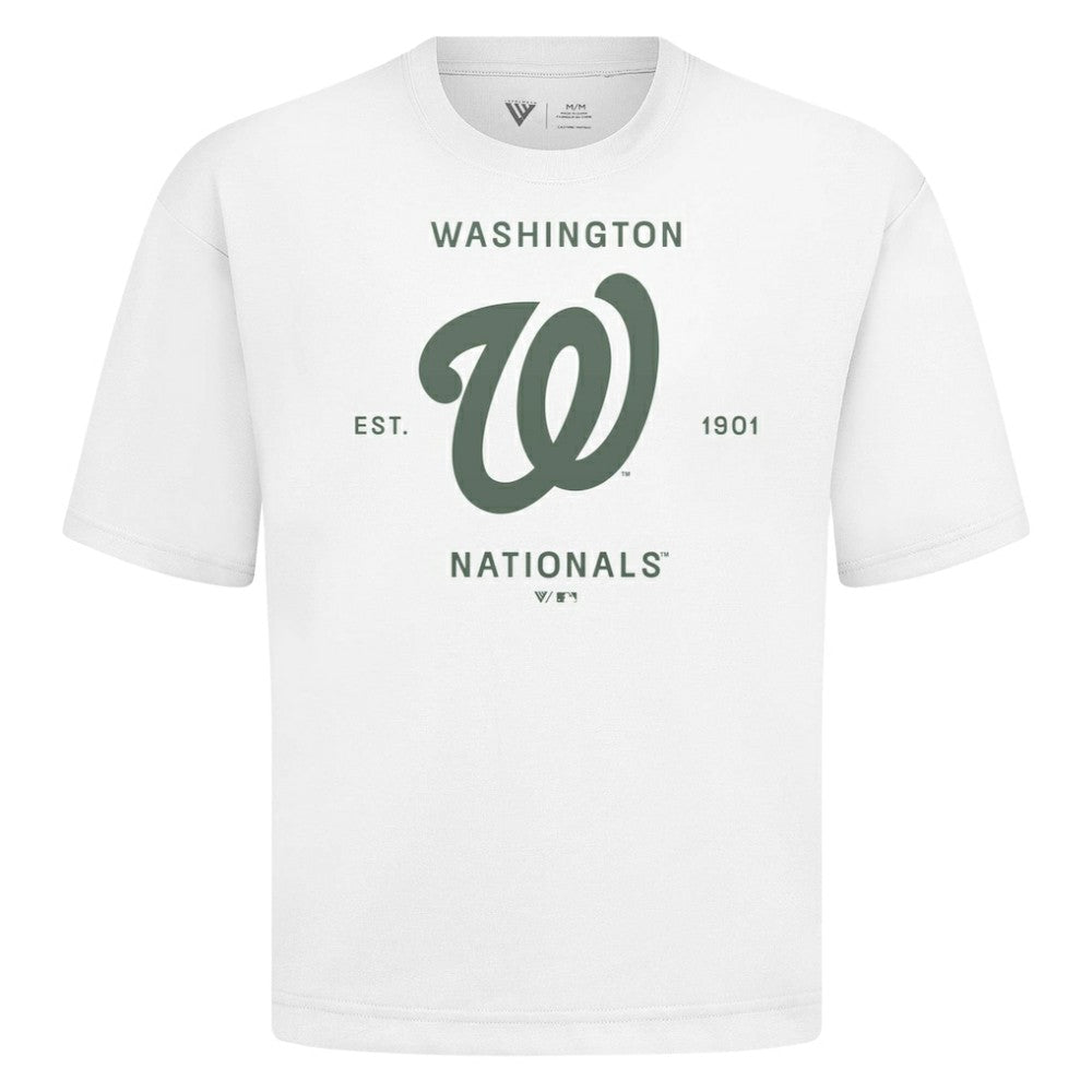 Washington Nationals Levelwear Crossway Oversized Luxe Signature Knit T-Shirt Sale