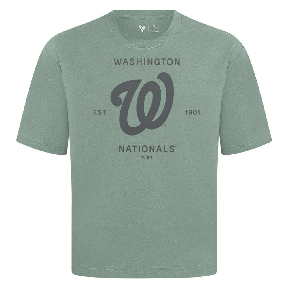 Washington Nationals Levelwear Crossway Oversized Luxe Signature Knit T-Shirt Near Me
