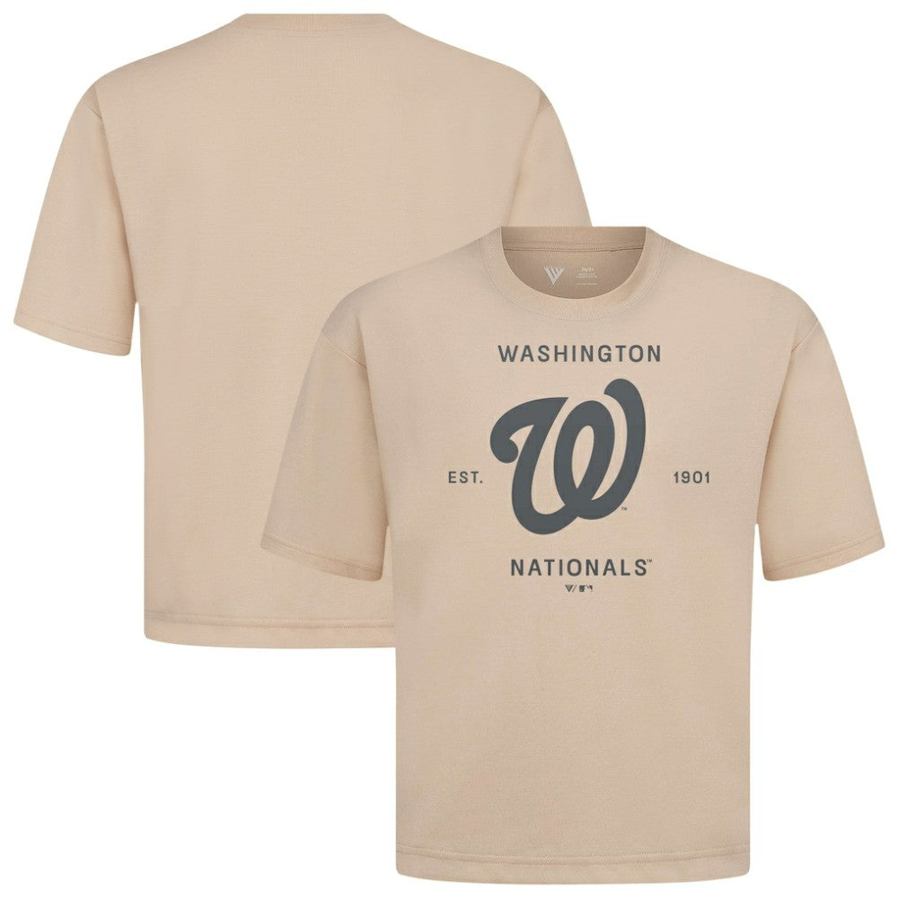 Washington Nationals Levelwear Crossway Oversized Luxe Signature Knit T-Shirt Sale