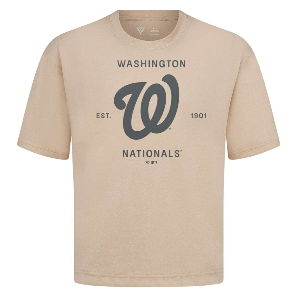 Washington Nationals Levelwear Crossway Oversized Luxe Signature Knit T-Shirt Sale