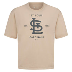 St. Louis Cardinals Levelwear Crossway Oversized Luxe Signature Knit T-Shirt Sale