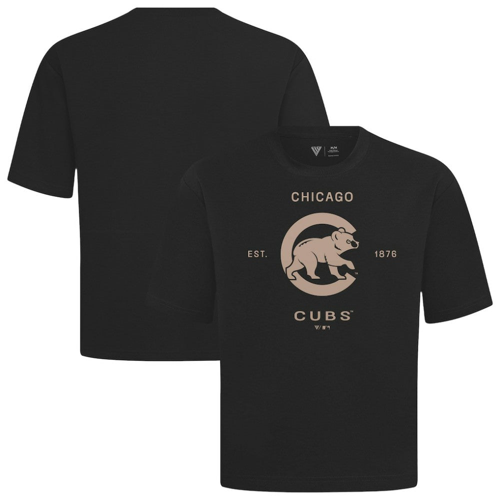 Chicago Cubs Levelwear Crossway Oversized Luxe Signature Knit T-Shirt Discount