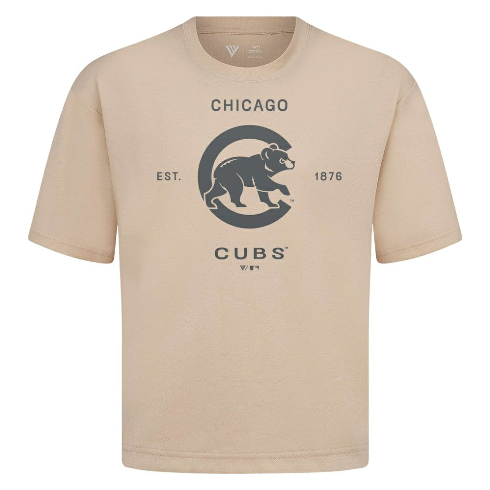 Chicago Cubs Levelwear Crossway Oversized Luxe Signature Knit T-Shirt Near Me