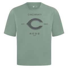 Cincinnati Reds Levelwear Crossway Oversized Luxe Signature Knit T-Shirt Near Me