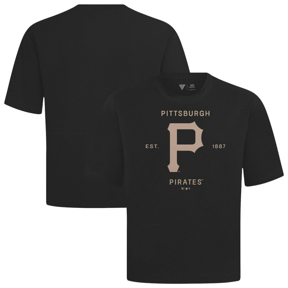 Pittsburgh Pirates Levelwear Crossway Oversized Luxe Signature Knit T-Shirt Sale