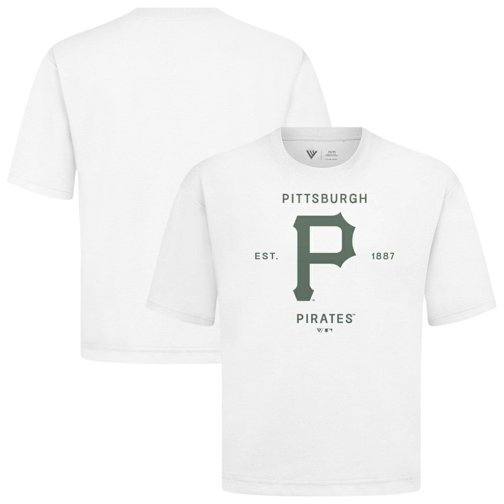 Pittsburgh Pirates Levelwear Crossway Oversized Luxe Signature Knit T-Shirt Outlet