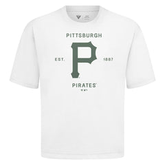 Pittsburgh Pirates Levelwear Crossway Oversized Luxe Signature Knit T-Shirt Outlet