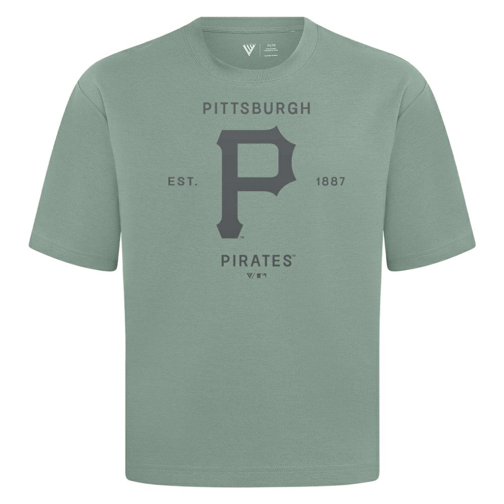 Pittsburgh Pirates Levelwear Crossway Oversized Luxe Signature Knit T-Shirt Online