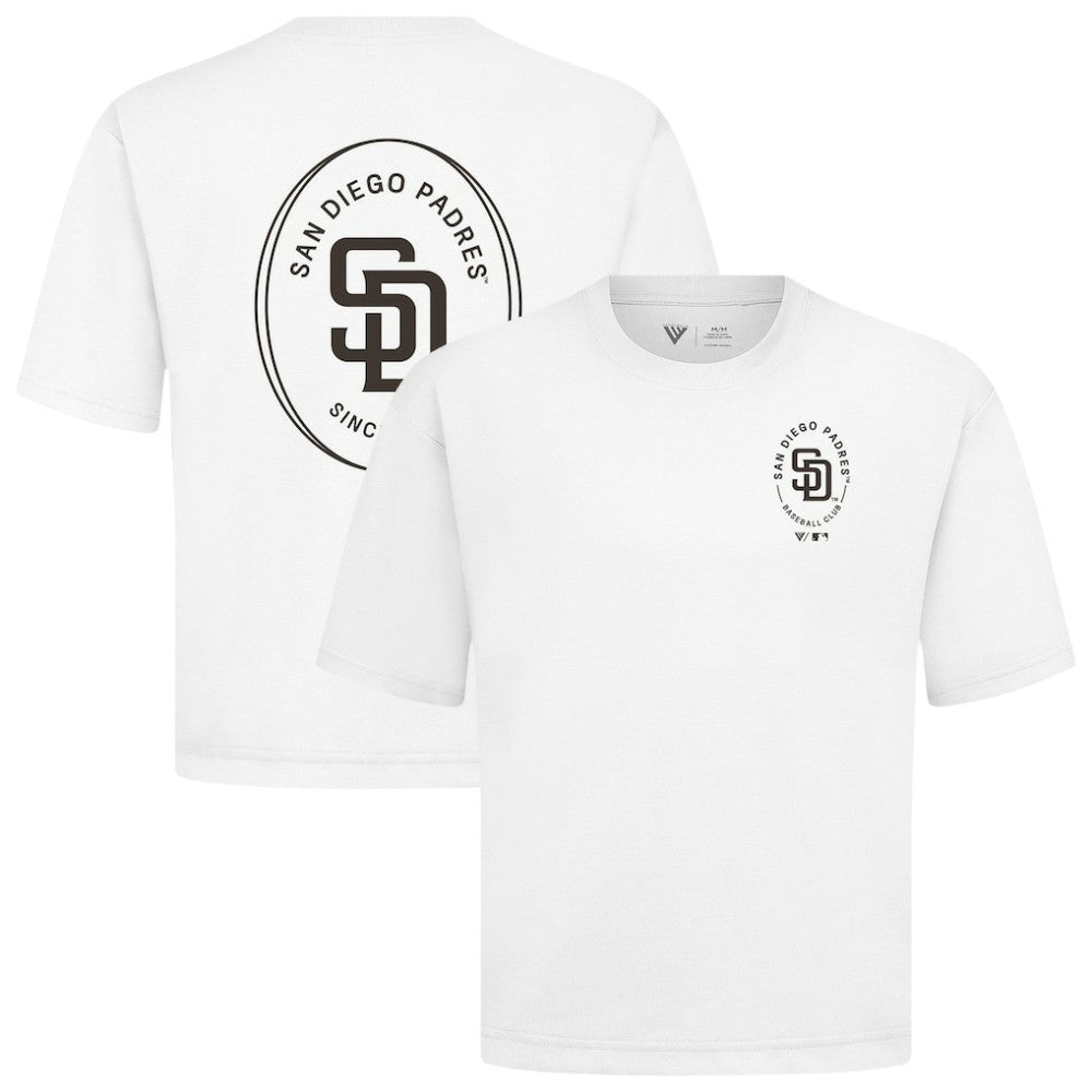 San Diego Padres Levelwear Signet Oversized Luxe Signature Knit T-Shirt Near Me