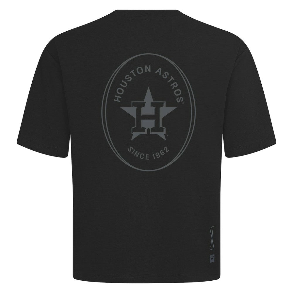 Houston Astros Levelwear Signet Oversized Luxe Signature Knit T-Shirt Discount