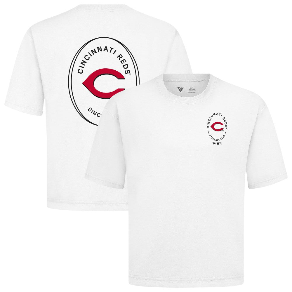 Cincinnati Reds Levelwear Signet Oversized Luxe Signature Knit T-Shirt for sale