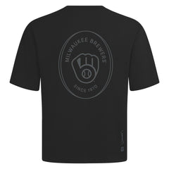 Milwaukee Brewers Levelwear Signet Oversized Luxe Signature Knit T-Shirt Outlet