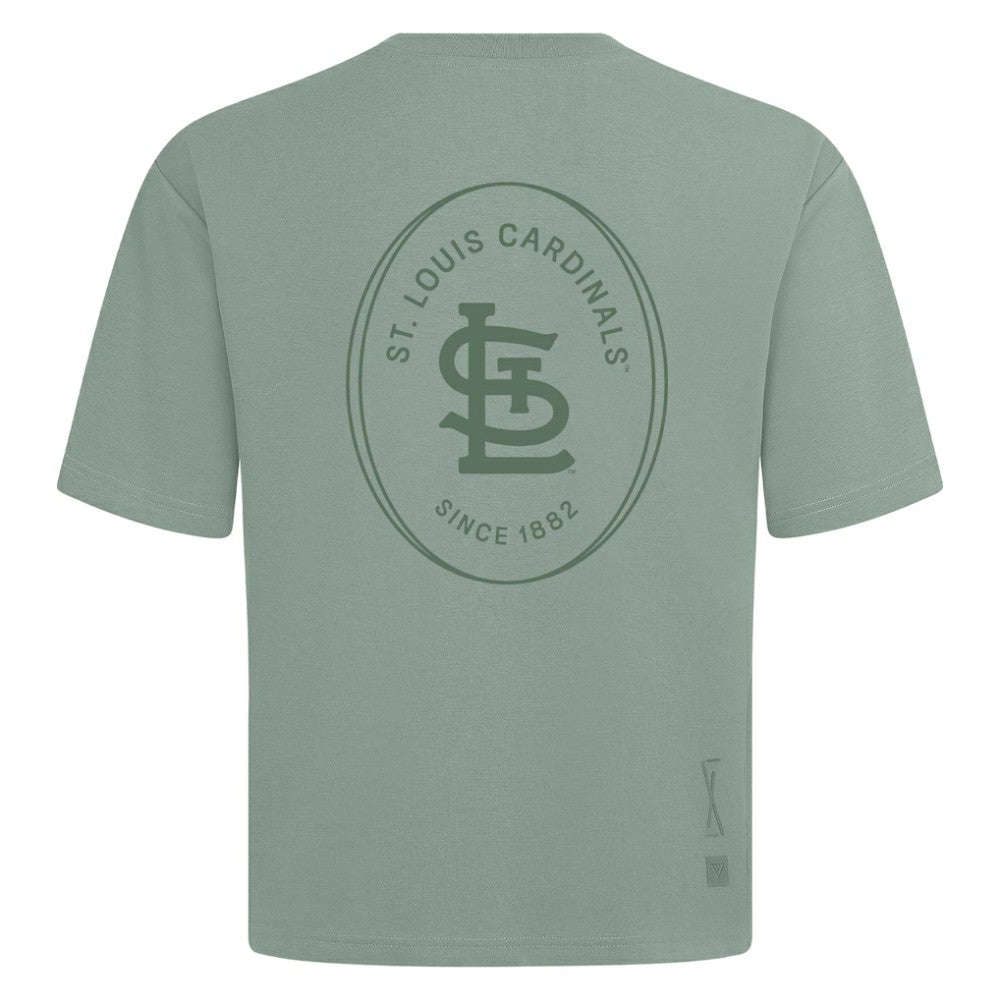 St. Louis Cardinals Levelwear Signet Oversized Luxe Signature Knit T-Shirt Discount