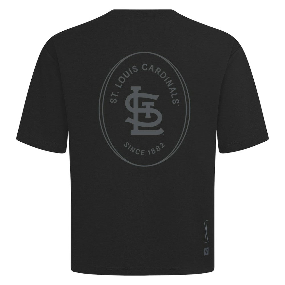 St. Louis Cardinals Levelwear Signet Oversized Luxe Signature Knit T-Shirt Sale