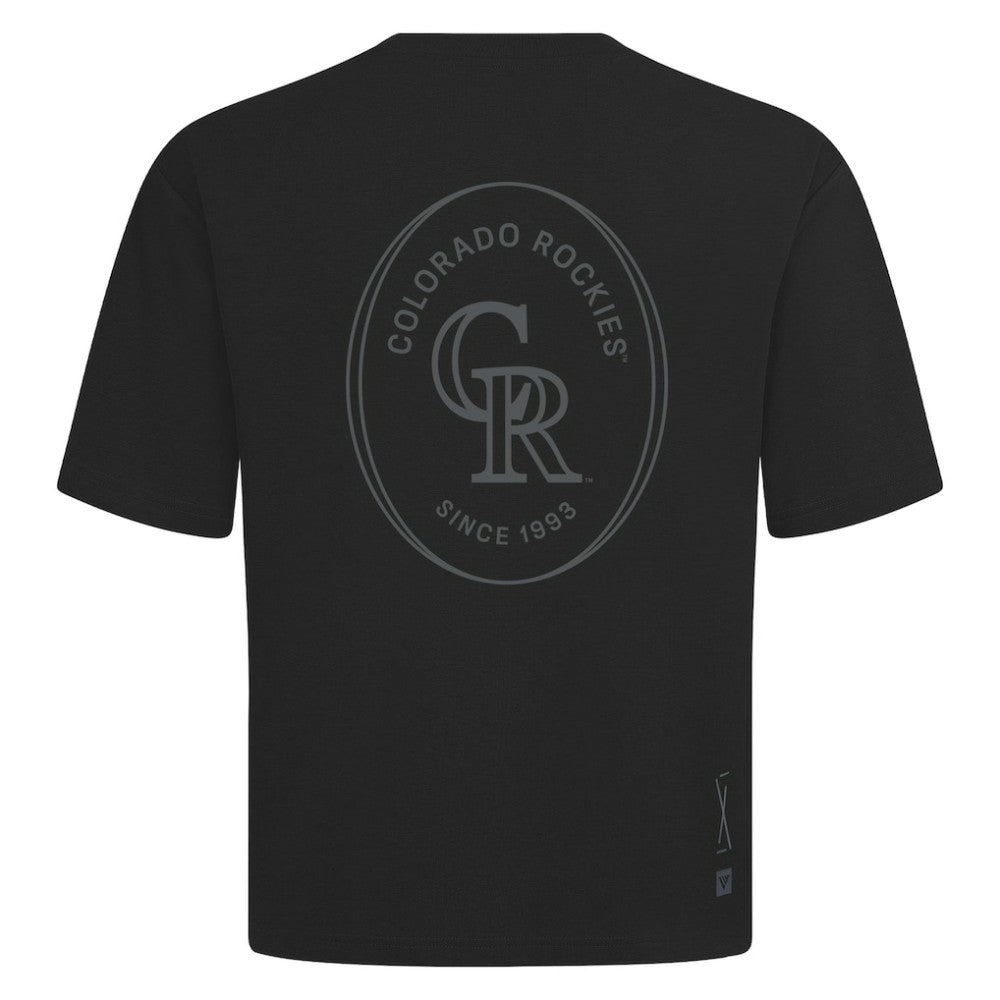 Colorado Rockies Levelwear Signet Oversized Luxe Signature Knit T-Shirt Near Me