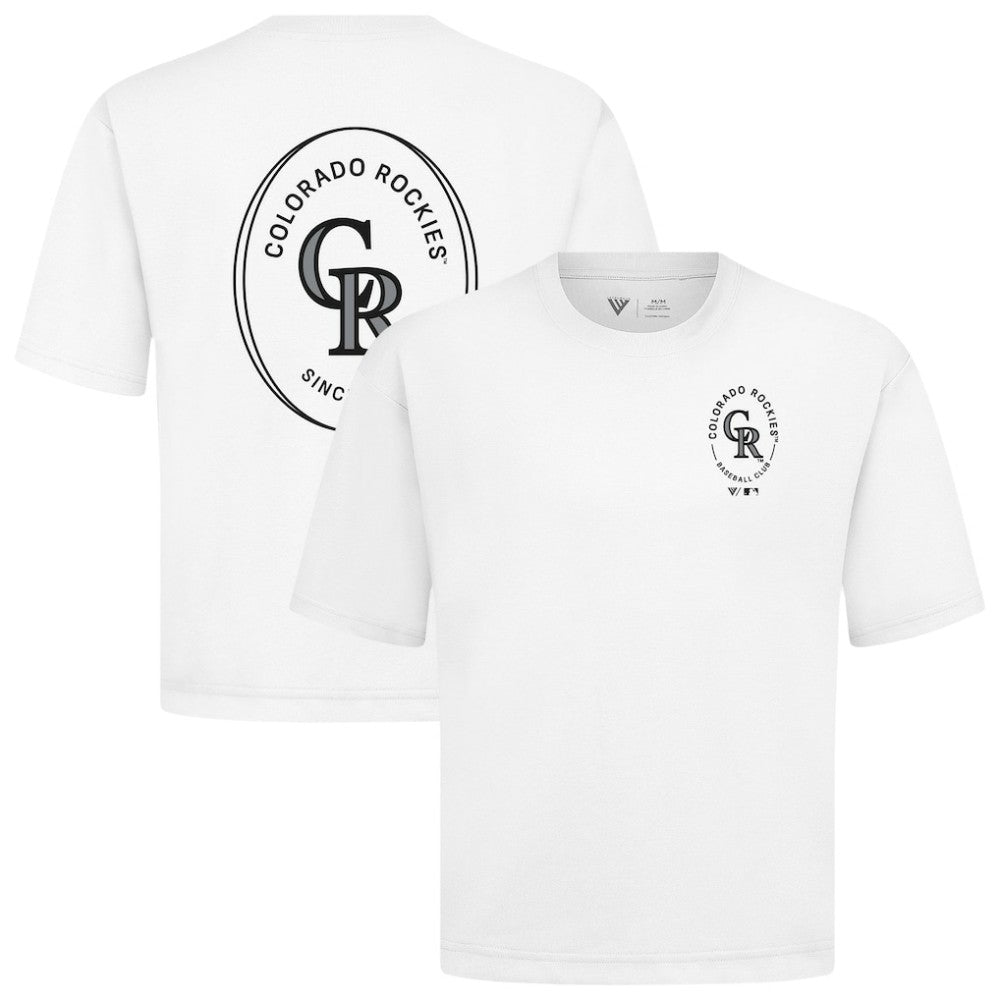 Colorado Rockies Levelwear Signet Oversized Luxe Signature Knit T-Shirt Outlet