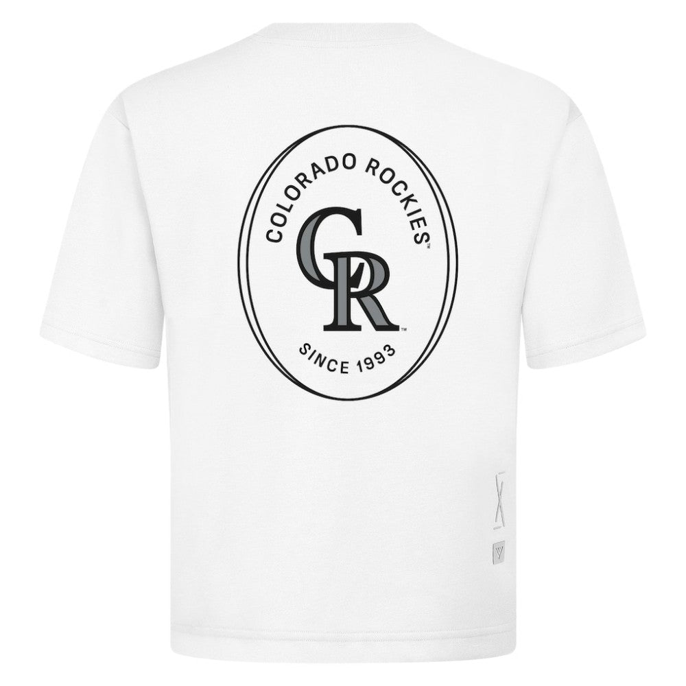 Colorado Rockies Levelwear Signet Oversized Luxe Signature Knit T-Shirt Outlet
