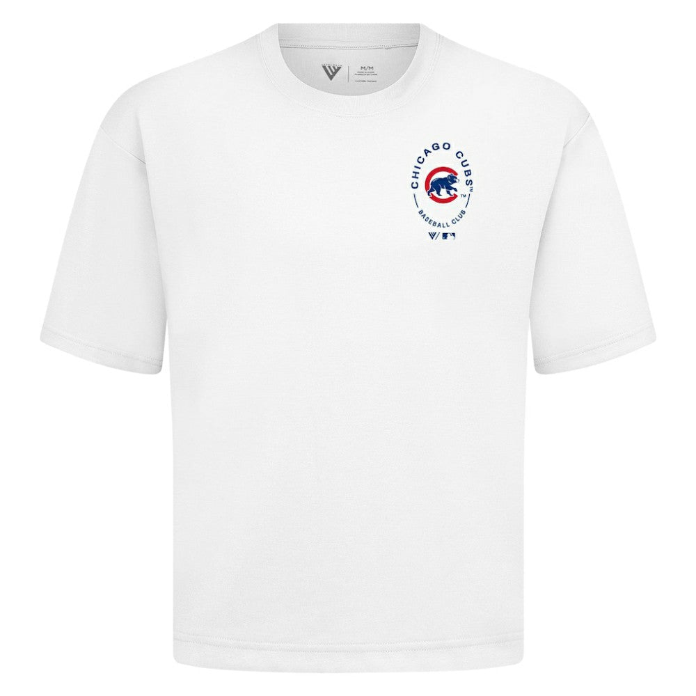 Chicago Cubs Levelwear Signet Oversized Luxe Signature Knit T-Shirt Near Me