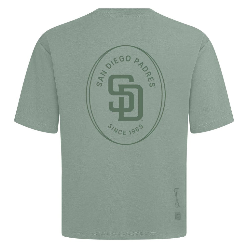 San Diego Padres Levelwear Signet Oversized Luxe Signature Knit T-Shirt Sale