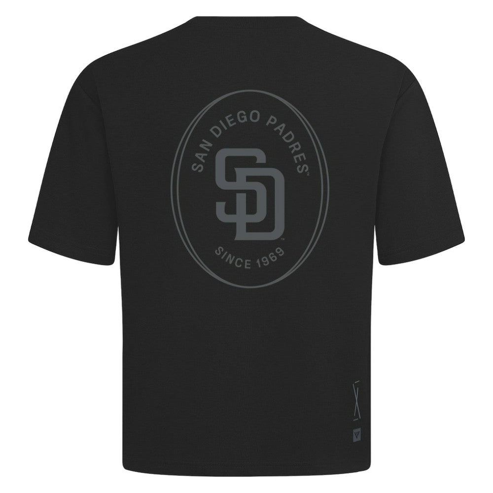 San Diego Padres Levelwear Signet Oversized Luxe Signature Knit T-Shirt for sale